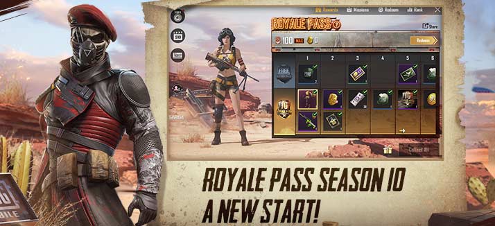 Royale Pass Season 10: Fury of the Wasteland