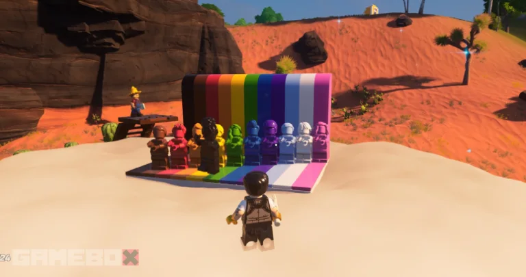 Интересные пасхалки и отсылки в LEGO Fortnite: разломы, радуги, эйрдропы, сундуки и другое
