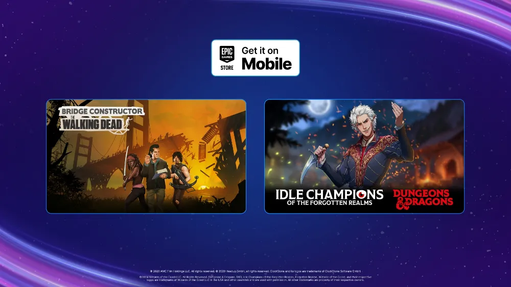 В моибльном EGS можно бесплатно получить «Bridge Constructor: The Walking Dead» и дополнение для «Idle Champions»