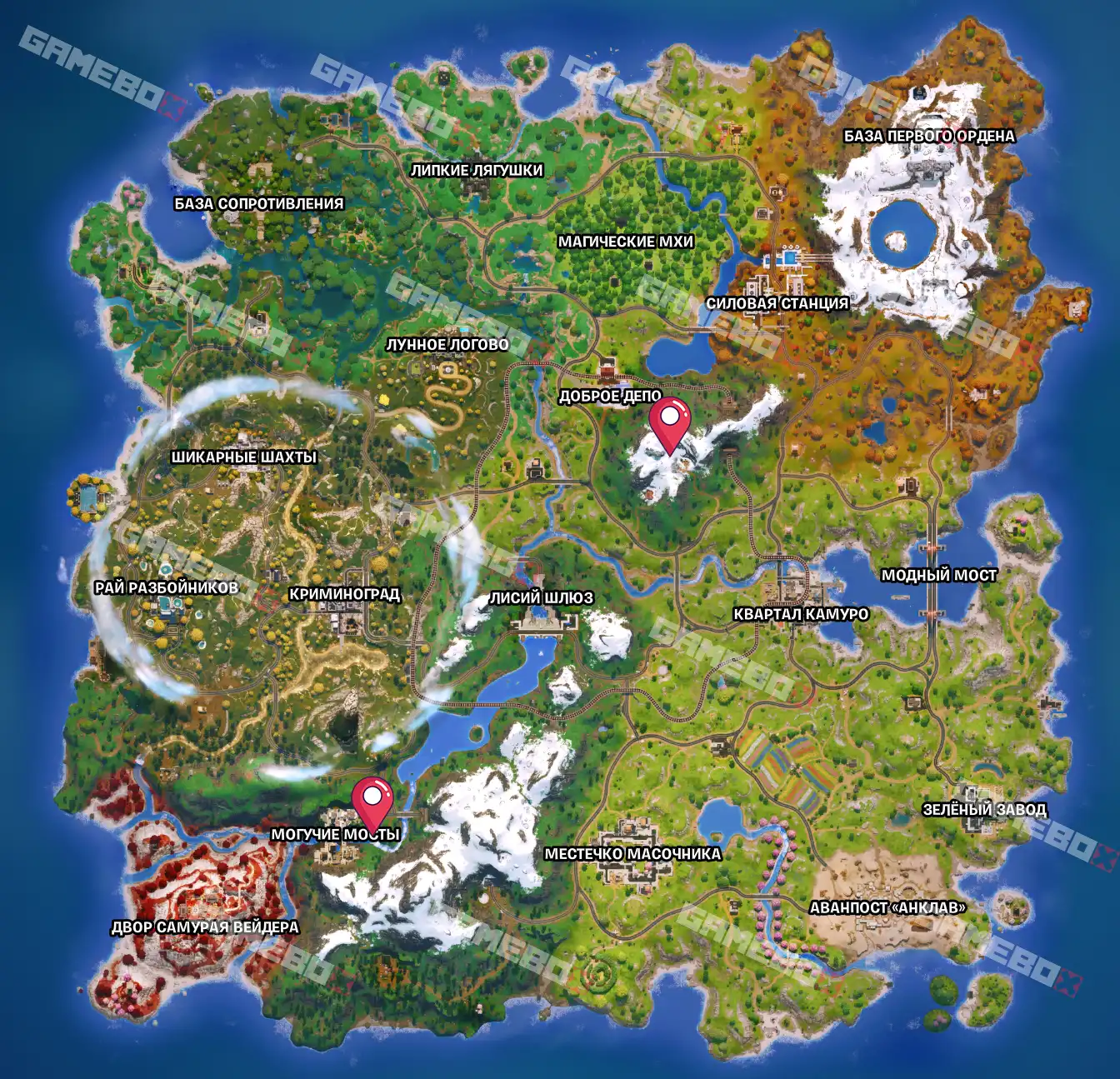 Тайные пещеры в 3 сезоне 6 главы Fortnite: где находятся и как попасть