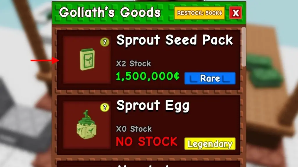 Все растения из набора семян Sprout (проросшие семена) в Вырасти Сад (Grow a Garden)