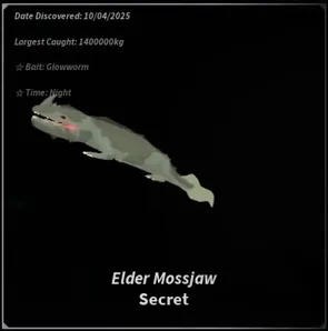 Как поймать Моссджоу (Mossjaw) в Fisch (Фиш)