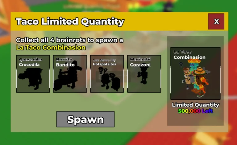 La Taco Combinasion (Ла Тако Комбинасион) в Укради Брейнрот (Steal a Brainrot)