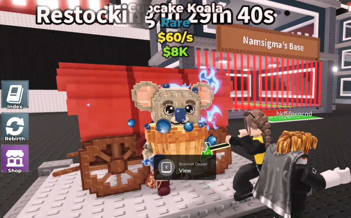 Дилер Брейнротов (Brainrot Dealer) в Укради брейнрот (Steal a Brainrot) как работает и почему Сэмми его удалит уже скоро