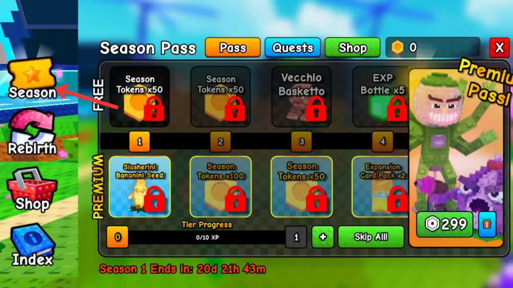 Гайдо по сезонному пропуску Plants vs Brainrots (Растения против мозгов) — все награды, задания и предметы магазина