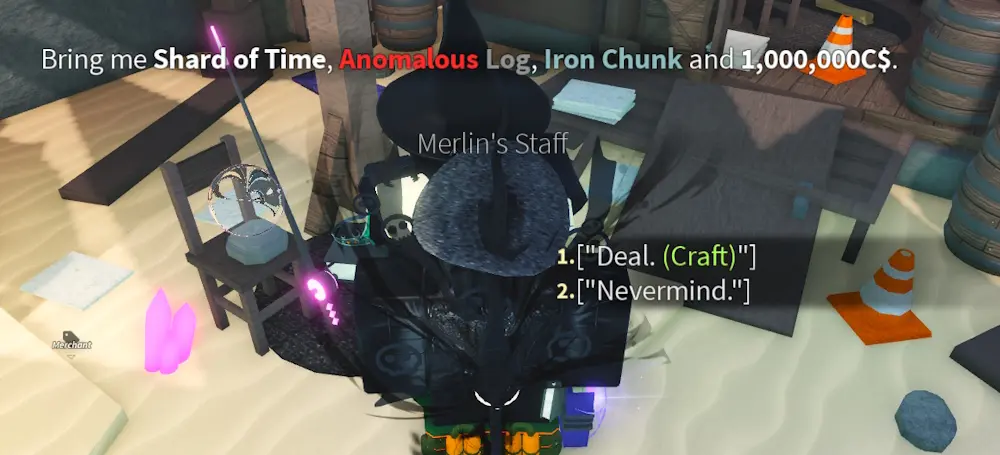 Как получить удочку Посох Мерлина (Merlin’s Staff) в Fisch (Фиш): характеристики и лучшие чары