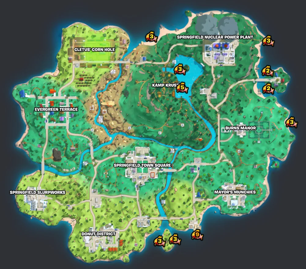 Задания Турбо в Fortnite «Спрингфилд»