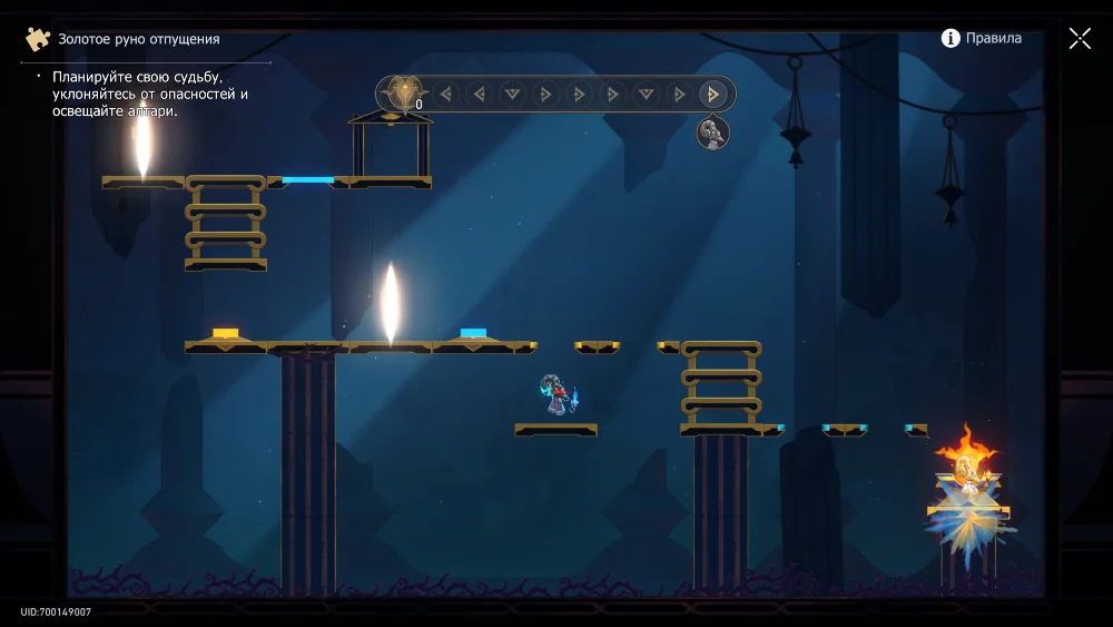 Решение головоломок в локации «Эхо кошмара Гробницы безымянного титана» Honkai Star Rail