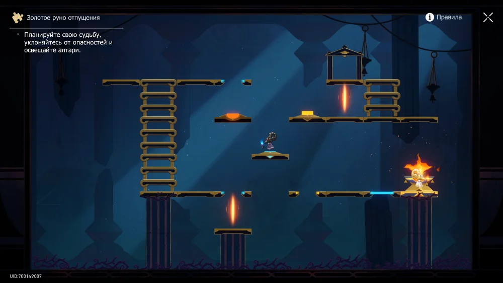 Решение головоломок в локации «Эхо кошмара Гробницы безымянного титана» Honkai Star Rail