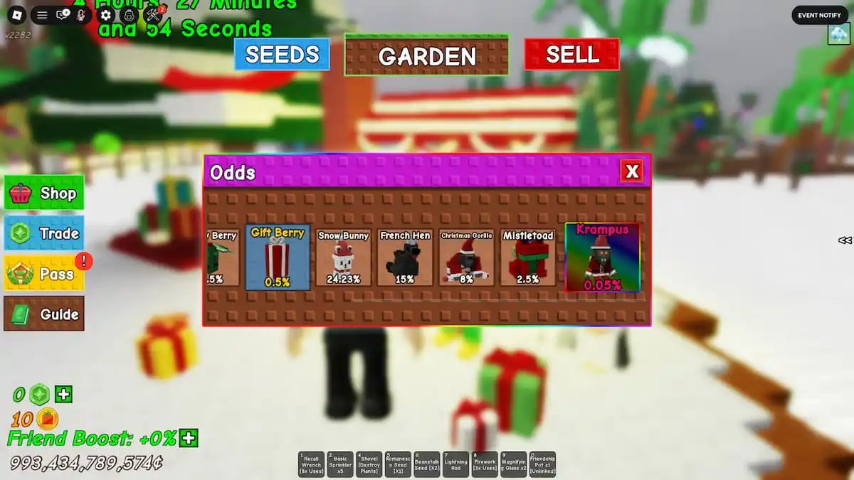 Все рождественские питомцы в Вырасти Сад (Grow a Garden) как получить и их способности