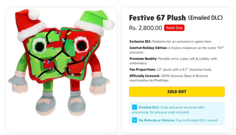 Как получить Праздничный 67 (Festive 67) в Укради брейнрот (Steal a Brainrot)