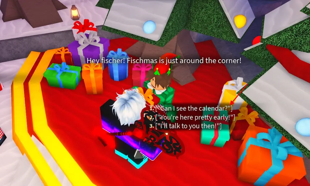 Рождественский календарь (Advent Calendar) в Fisch 2025 — все награды и как их получить