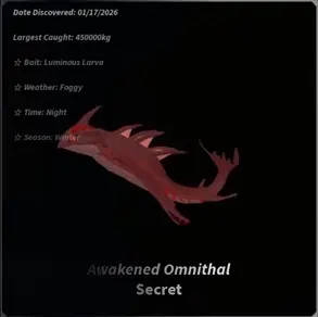 Как поймать Omnithal в Fisch (Фиш)