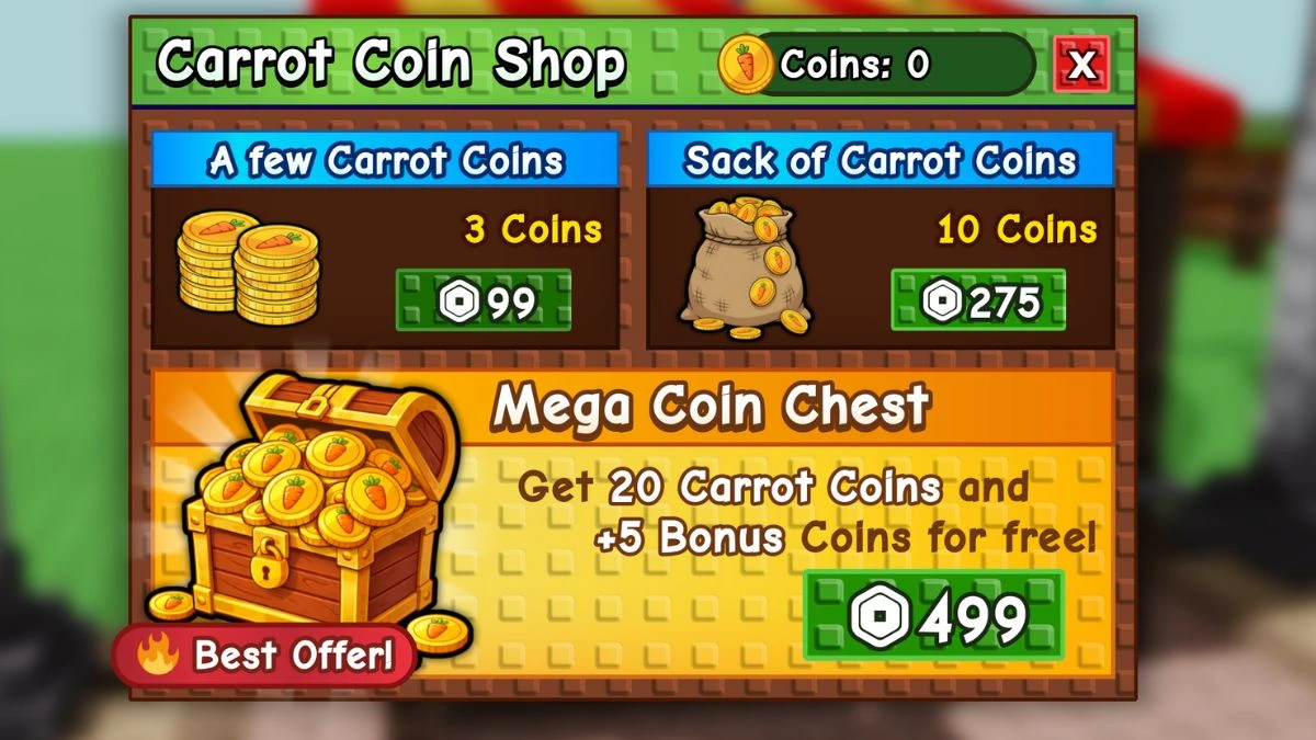 Как получить Carrot Coins (Морковные монеты) в Вырасти Сад (Grow a Garden)