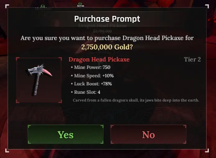 Как получить Кирку Голова дракона (Dragon Head) в The Forge (Ковка)