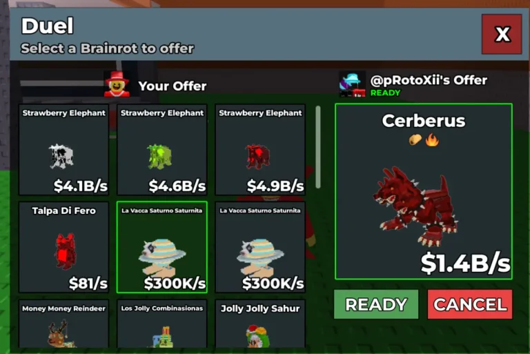 Cerberus (Цербер) в Укради брейнрот (Steal a Brainrot): как получить и характеристики