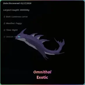 Как поймать Omnithal в Fisch (Фиш)