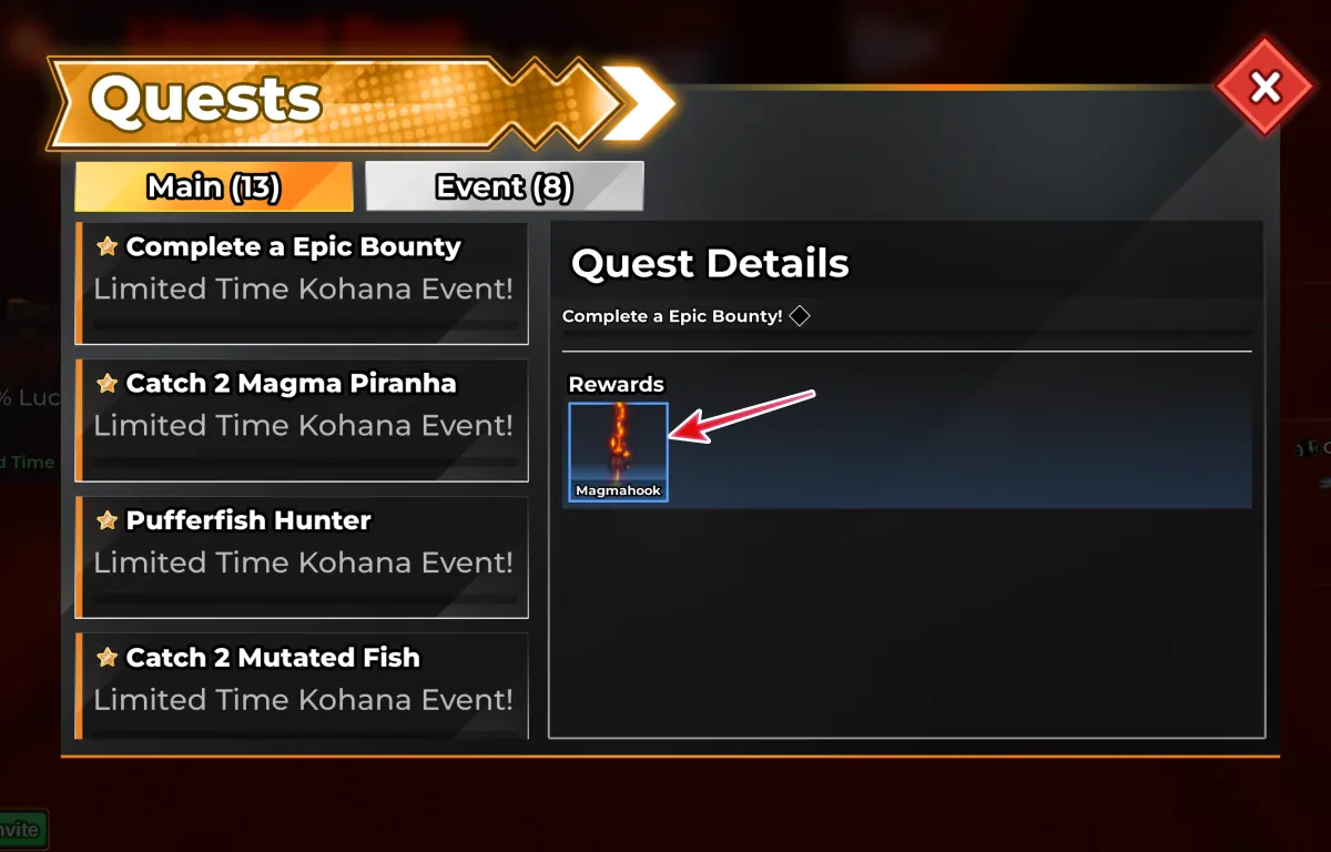 Как получить скины удочки Магмовый Крюк и Адское Ядро в Fish It (Лови это)