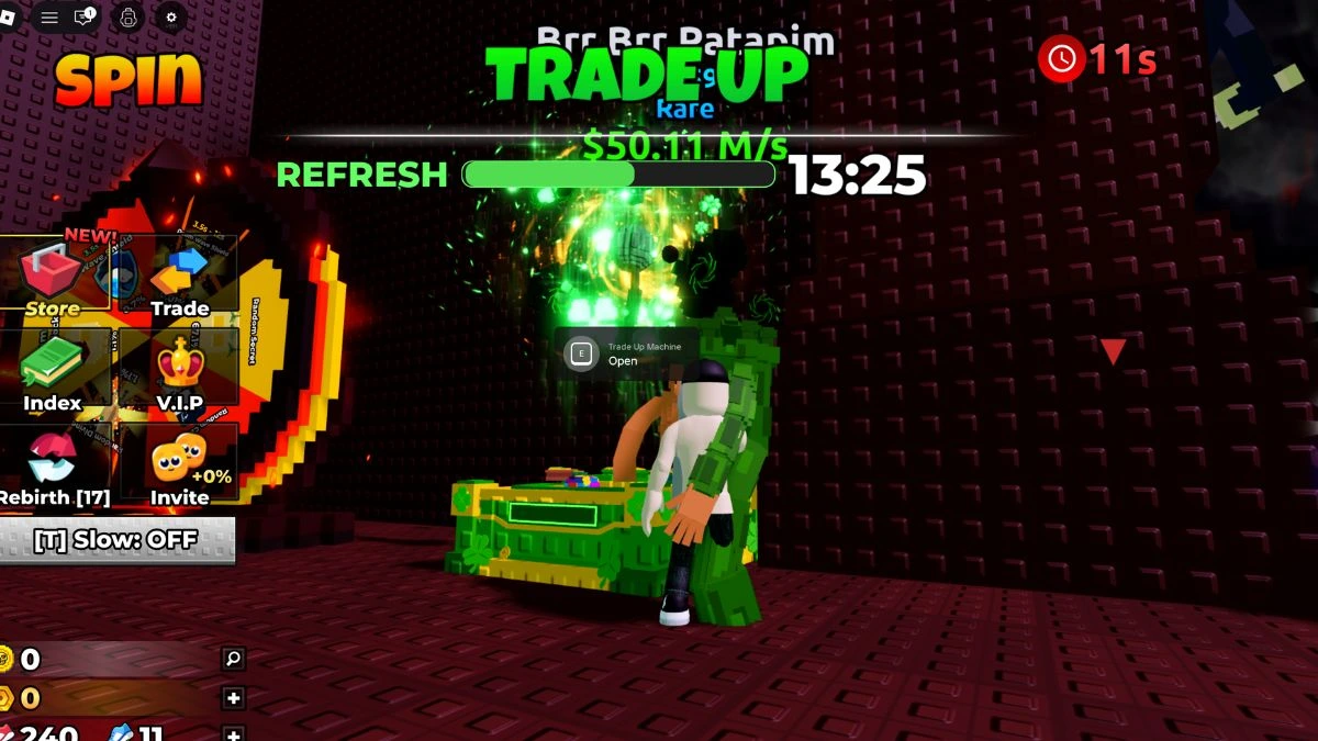 Гайд по системе Trade Up в Escape Tsunami for Brainrots (Сбегите от цунами ради брейнротов)