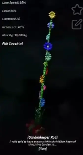 Как получить удочку Gardenkeeper (Садовник) в Fisch (Фиш): характеристики и лучшие чары