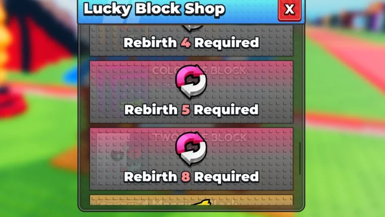 Как сделать перерождение (Rebirth) в Be a Lucky Block (Будь счастливым блоком)
